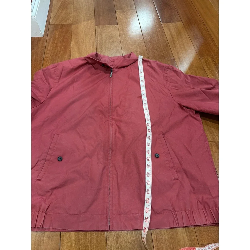 Brooks Brothers Harrington Jacket Mens Red Plaid Lined Full Zip XL
